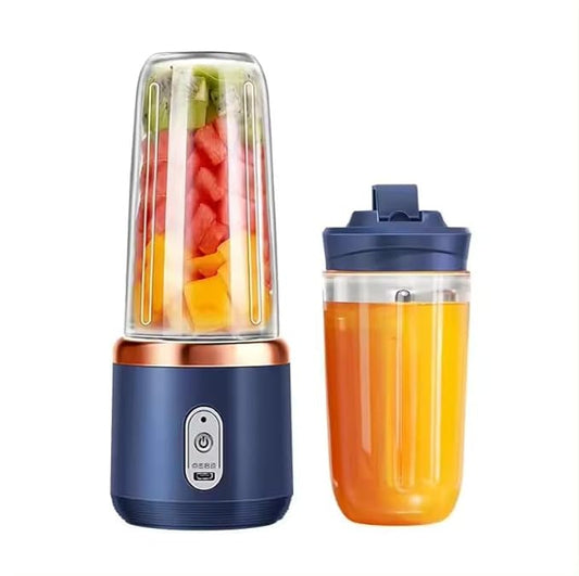 Portable Blender – USB Rechargeable Mini Juicer, 6-Blade Personal Smoothie Maker