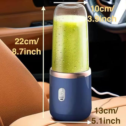 Portable Blender – USB Rechargeable Mini Juicer, 6-Blade Personal Smoothie Maker